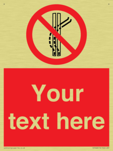 Custom prohibition Do not leave the tow track